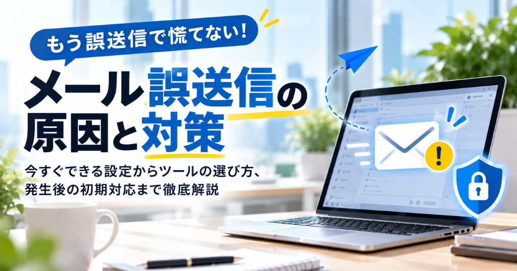 メール誤送信対策とは？原因と今すぐできる設定・ツールの選び方
