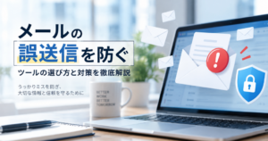 メール誤送信防止ツールで情報漏洩を防ぐ仕組みを解説