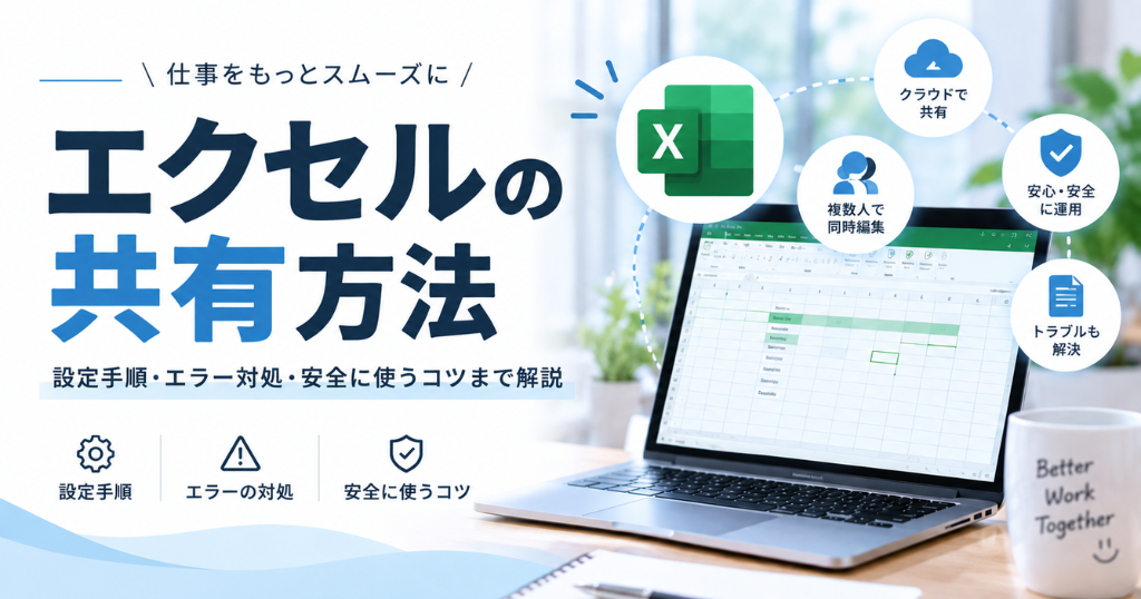エクセル共有の設定手順とトラブル対処法を解説