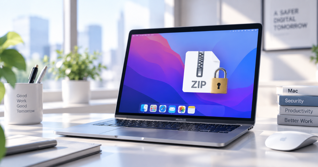 Macでzipにパスワードを設定する手順