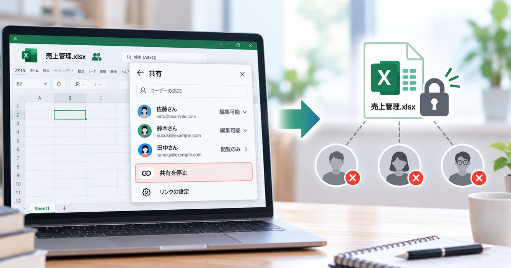 エクセル共有を安全に解除する方法
