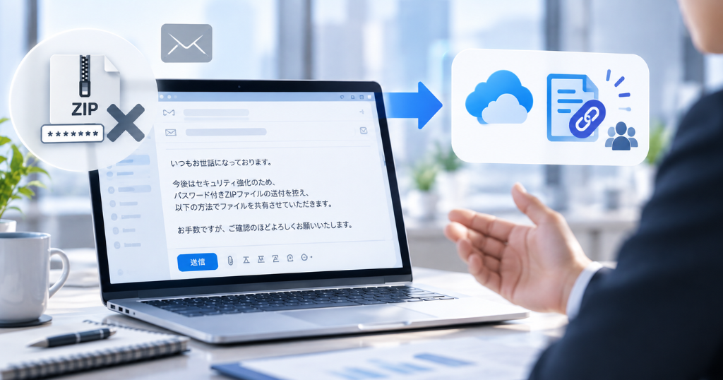 脱PPAPを取引先に伝える方法
